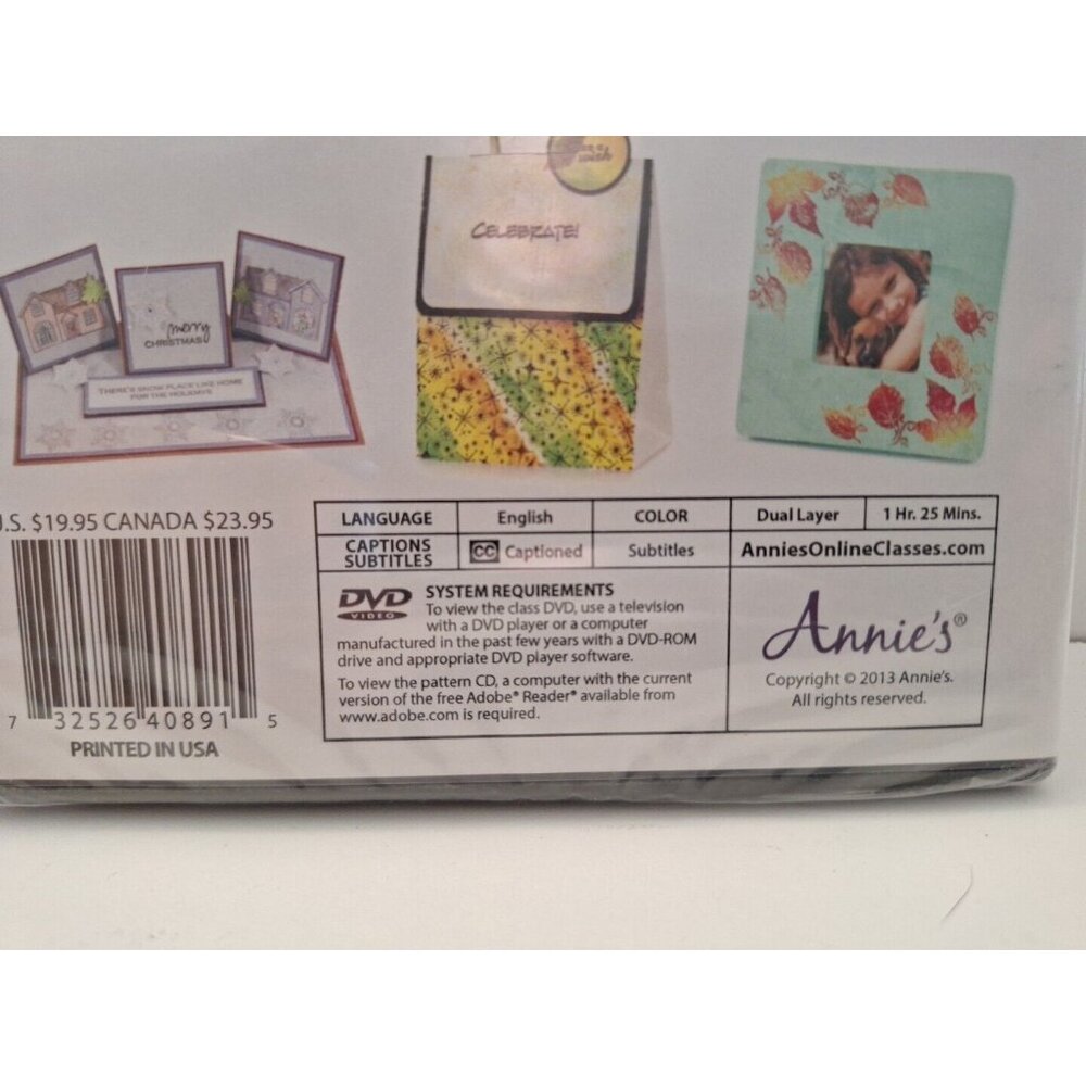 Stamping 101 Annies Crafts Video Class DVD New Sealed Beginner Skill Level - Picture 6 of 6
